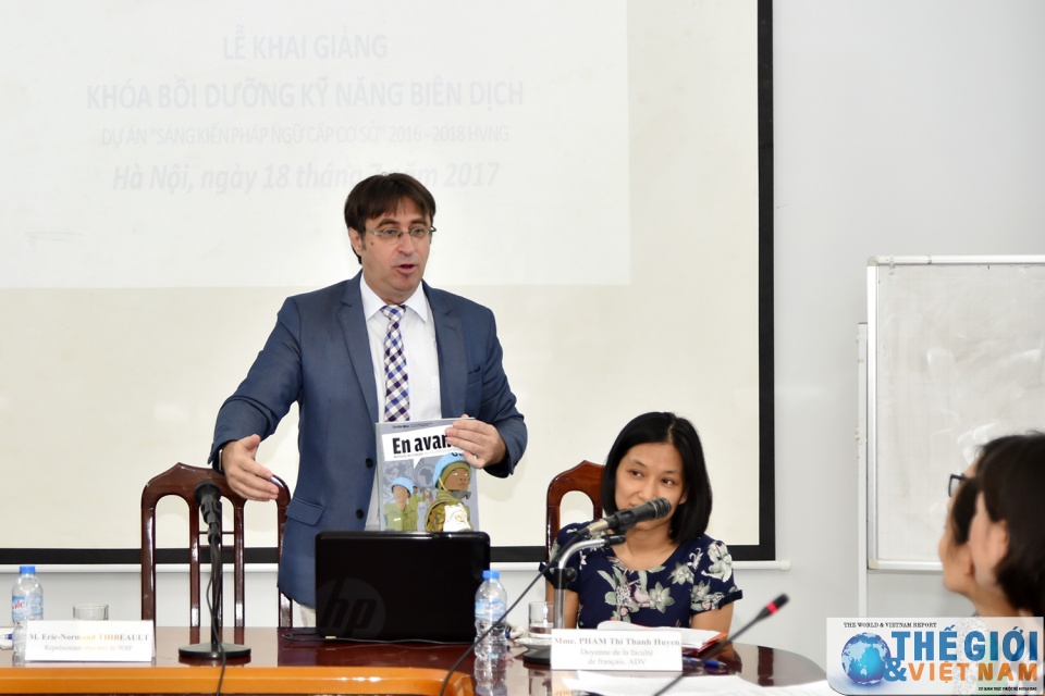 Khai giảng khóa đào tạo nâng cao kỹ năng biên dịch tiếng Pháp tin nhap 20170720104748