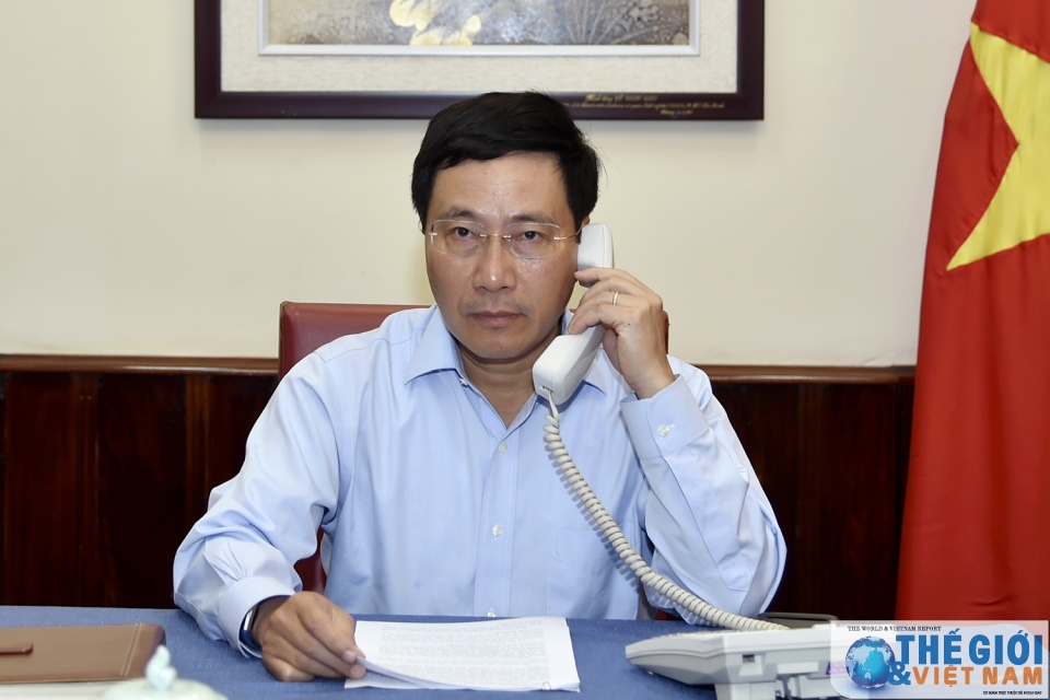 Phó Thủ tướng, Bộ trưởng Phạm Bình Minh điện đàm với Ngoại trưởng Indonesia pho thu tuong bo truong pham binh minh dien dam voi ngoai truong indonesia
