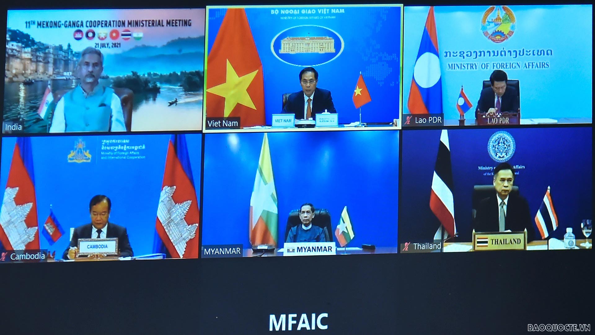 Bộ trưởng Ngoại giao Bùi Thanh Sơn đề xuất tăng cường hợp tác Mekong-sông Hằng
