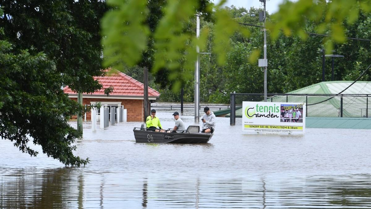 Lũ lụt nghiêm trọng tại Camden, khu vực ngoại ô phía Tây Nam của Sydney, Australia. (Nguồn: camdencourier.com.au)