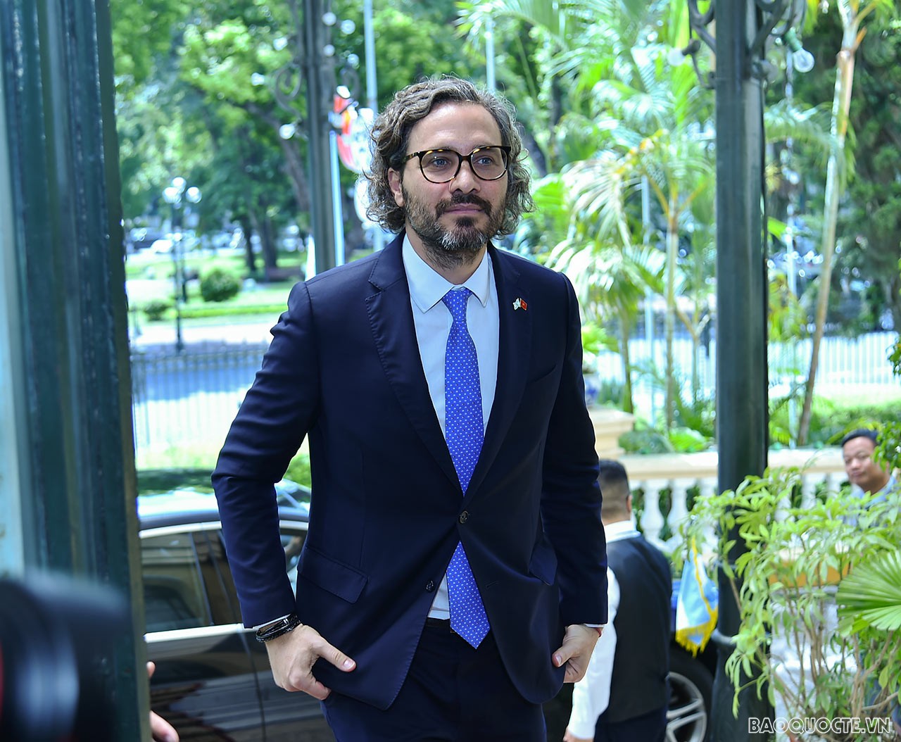 Bộ trưởng Ngoại giao Bùi Thanh Sơn đón và hội đàm với Bộ trưởng Ngoại giao Argentina Santiago Andres Cafiero