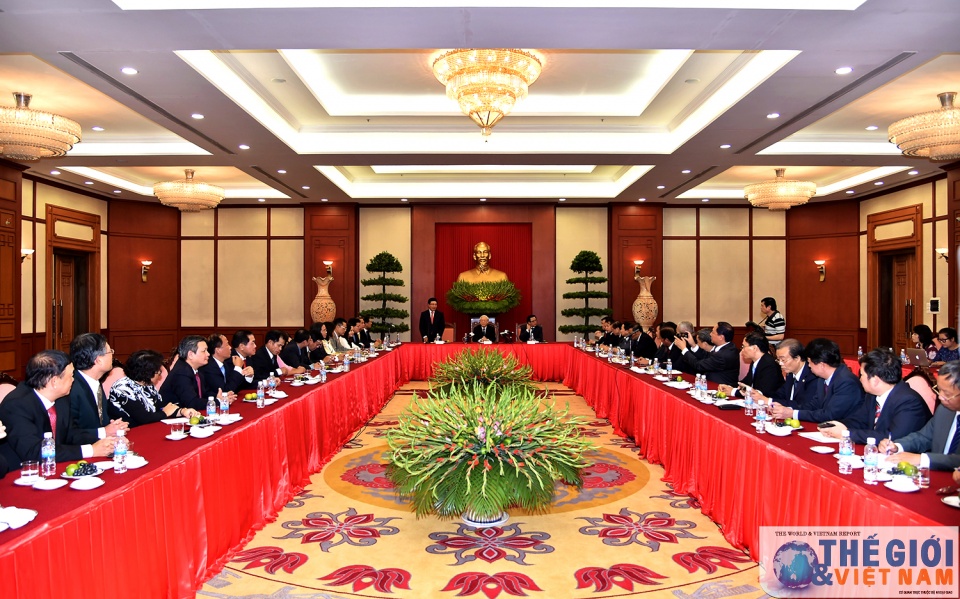 Một số hình ảnh buổi tiếp của Tổng Bí thư với các Trưởng cơ quan đại diện mot so hinh anh buoi tiep cua tong bi thu voi cac truong co quan dai dien
