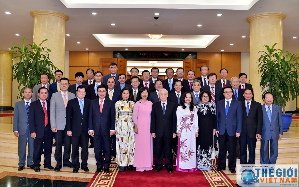 Một số hình ảnh buổi tiếp của Tổng Bí thư với các Trưởng cơ quan đại diện mot so hinh anh buoi tiep cua tong bi thu voi cac truong co quan dai dien