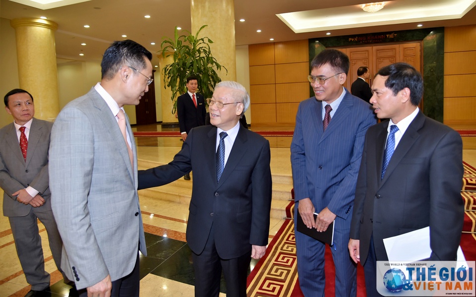 Một số hình ảnh buổi tiếp của Tổng Bí thư với các Trưởng cơ quan đại diện mot so hinh anh buoi tiep cua tong bi thu voi cac truong co quan dai dien