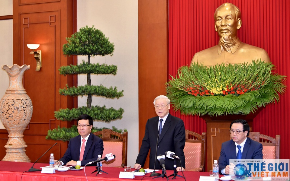 Một số hình ảnh buổi tiếp của Tổng Bí thư với các Trưởng cơ quan đại diện mot so hinh anh buoi tiep cua tong bi thu voi cac truong co quan dai dien