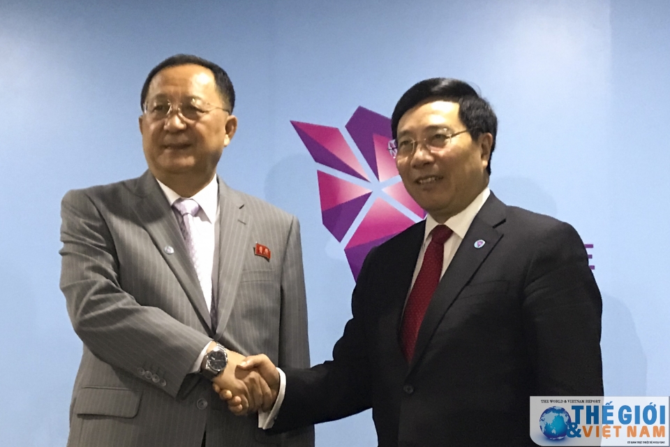 pho thu tuong pham binh minh gap bo truong ngoai giao trieu tien