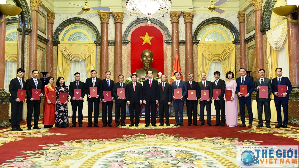 Chủ tịch nước trao quyết định bổ nhiệm Đại sứ nhiệm kỳ 2018-2021 tin nhap 20180809225917