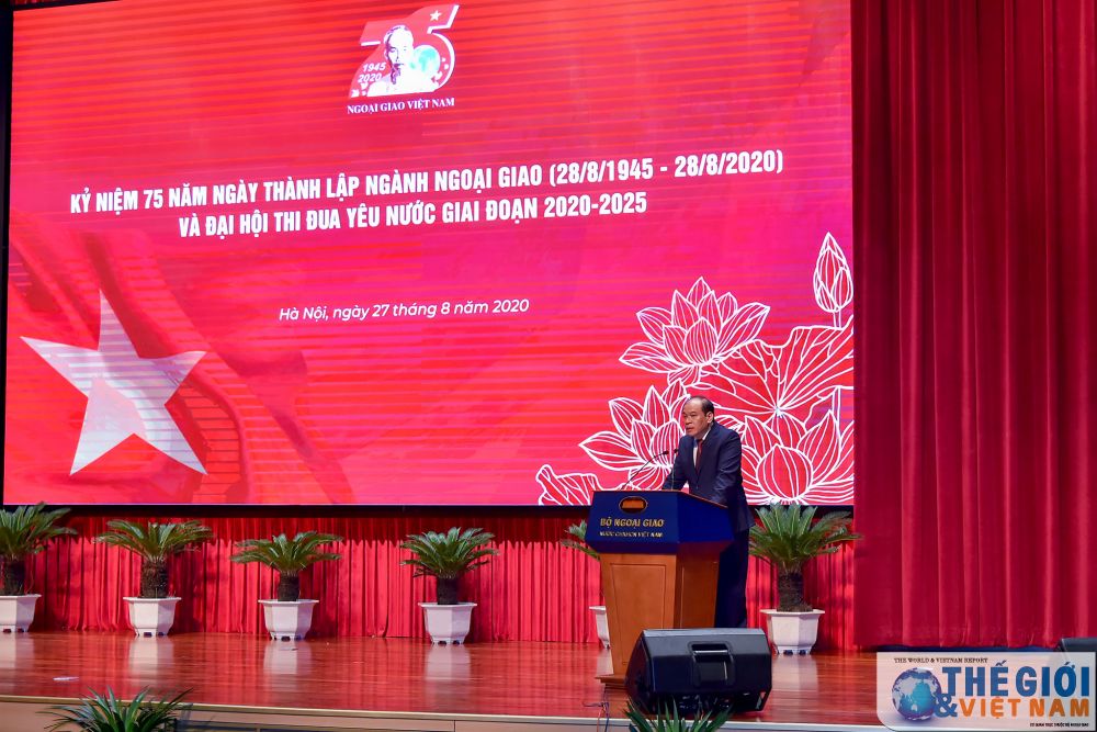 truc tuyen thu tuong du chuong trinh ky niem 75 nam ngay thanh lap nganh ngoai giao viet nam