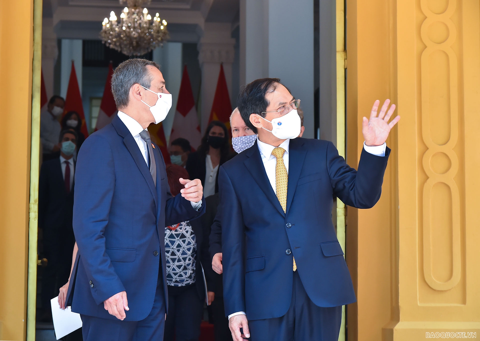 Bộ trưởng Ngoại giao Bùi Thanh Sơn đón, hội đàm với Phó Tổng thống, Bộ trưởng Ngoại giao Thụy Sỹ