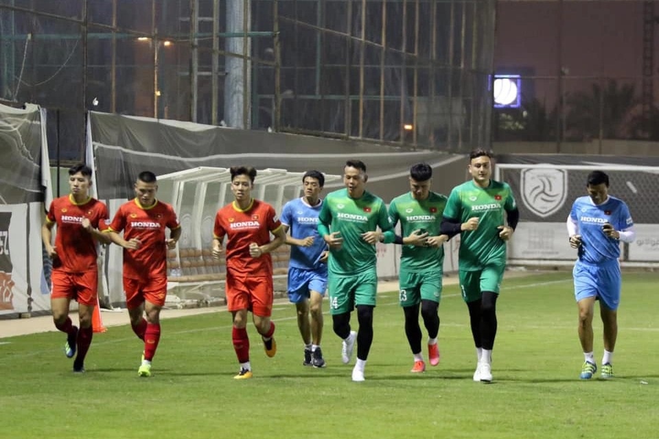 Cầu thủ đội tuyển Việt Nam tự tin trước thềm đấu đối thủ rất mạnh Saudi Arabia. (Nguồn: Dân trí)