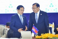 Toàn cảnh Bộ trưởng Ngoại giao Bùi Thanh Sơn tham dự ngày làm việc cuối cùng tại AMM-55