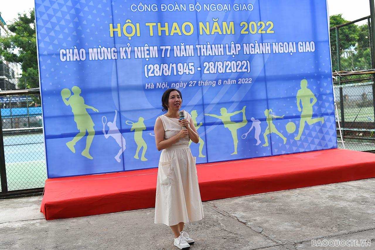 Hội thao chào mừng 77 năm ngày thành lập ngành Ngoại giao