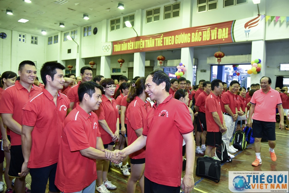 tung bung buoi giao luu the thao giua bo ngoai giao va van phong chinh phu