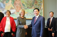 pho thu tuong vuong dinh hue lam viec voi lanh dao wto tai geneva