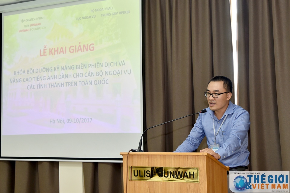 khai giang khoa dao tao nang cao ky nang bien phien dich cho can bo ngoai vu