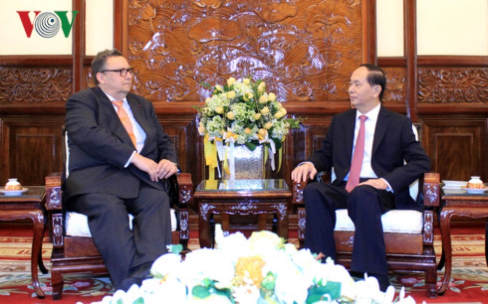 chu tich nuoc tra n da i quang tiep cac dai su trinh quoc thu