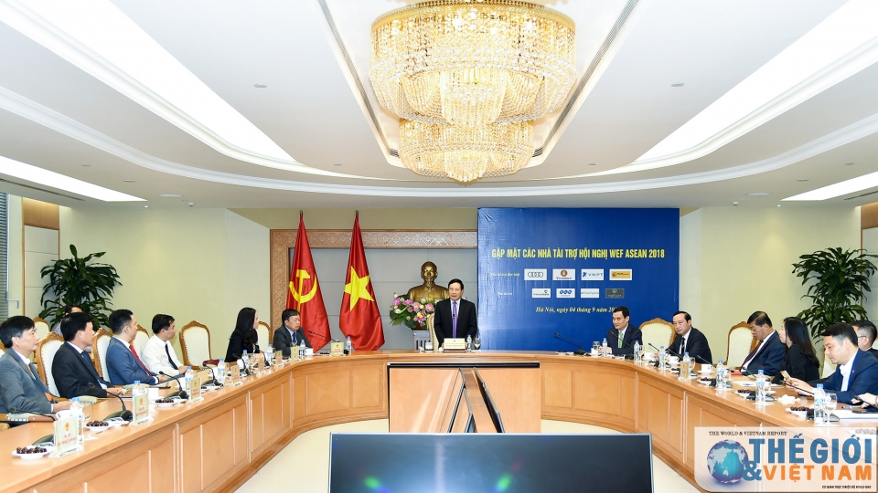 Chính phủ và doanh nghiệp đồng hành tổ chức WEF ASEAN 2018 chinh phu va doanh nghiep dong hanh to chuc wef asean 2018