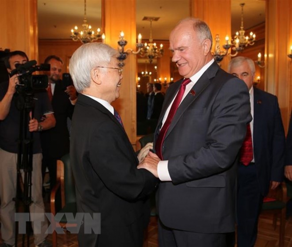 tong bi thu nguyen phu trong tiep chu tich dang cong san lien bang nga