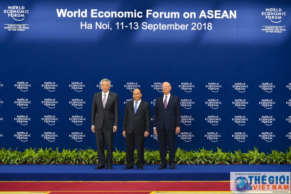 toan canh le don cac truong doan tham du wef asean 2018