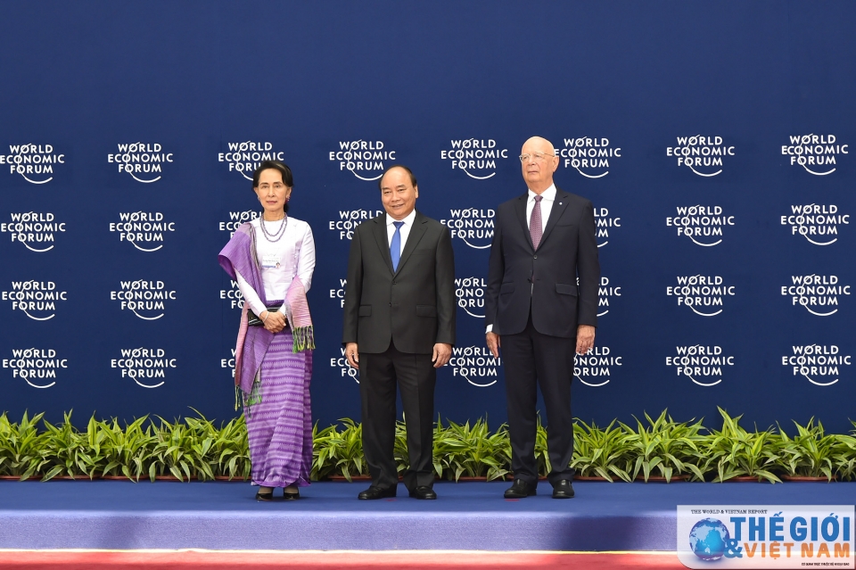 toan canh le don cac truong doan tham du wef asean 2018