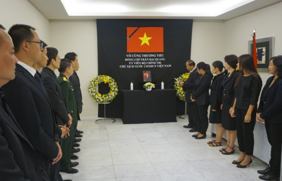Lễ viếng Chủ tịch nước Trần Đại Quang tại Tây Ban Nha