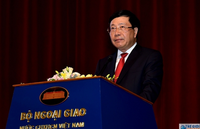 (Trực tuyến) Phó Thủ tướng Phạm Bình Minh phát biểu chỉ đạo Hội nghị Gặp mặt Đại sứ các nước Trung Đông - châu Phi 2019