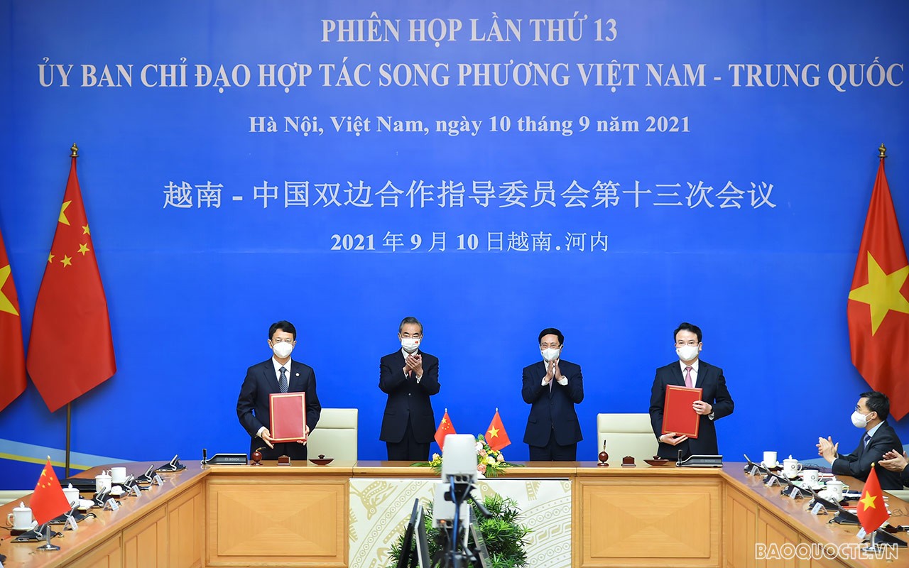 Toàn cảnh Phiên họp lần thứ 13 của Ủy ban Chỉ đạo hợp tác song phương Việt Nam-Trung Quốc qua ảnh