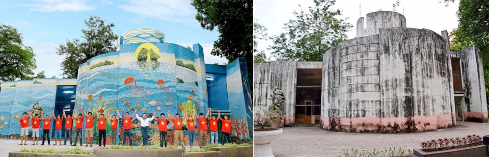 Gắn gốm nghệ thuật Nhà Gương trong Công viên Thống Nhất tin nhap 20171027113130