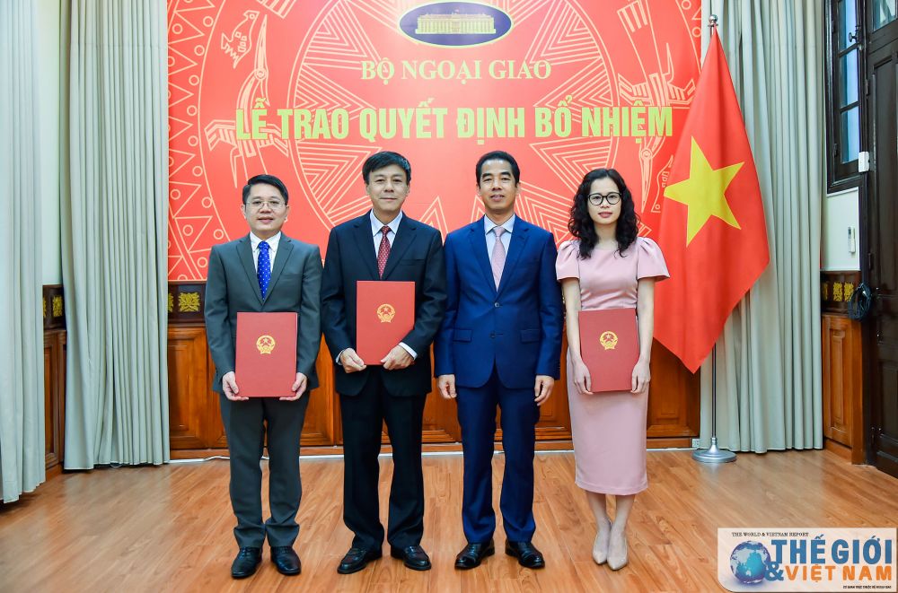 Thứ trưởng Ngoại giao Tô Anh Dũng trao quyết định bổ nhiệm cán bộ cấp Vụ