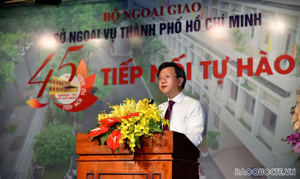 Phó Thủ tướng Phạm Bình Minh dự lễ kỷ niệm 45 năm thành lập Sở Ngoại vụ TP Hồ Chí Minh