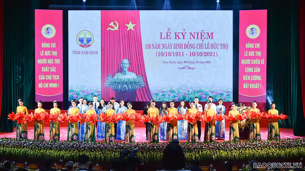 Long trọng hoạt động lễ kỷ niệm 110 năm ngày sinh đồng chí Lê Đức Thọ