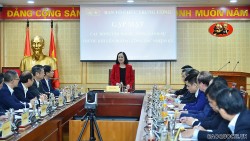 Ban Tổ chức Trung ương làm việc với Đoàn Trưởng cơ quan đại diện Việt Nam ở nước ngoài nhiệm kỳ 2021-2024