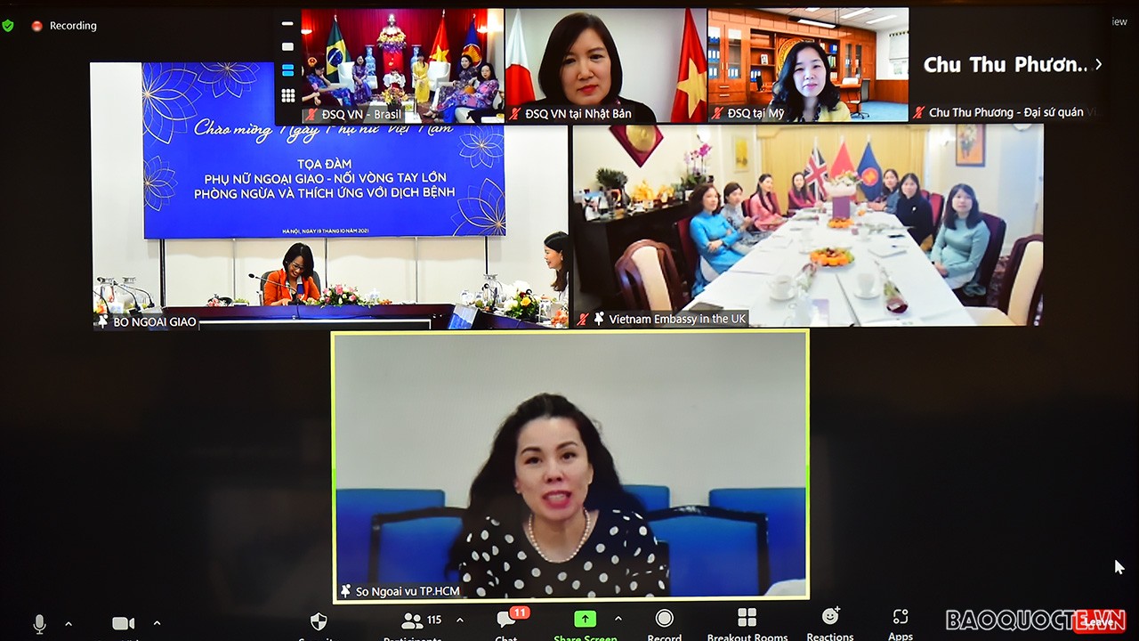 Toàn cảnh Lễ kỷ niệm Ngày Phụ nữ Việt Nam 20/10 của Bộ Ngoại giao qua ảnh