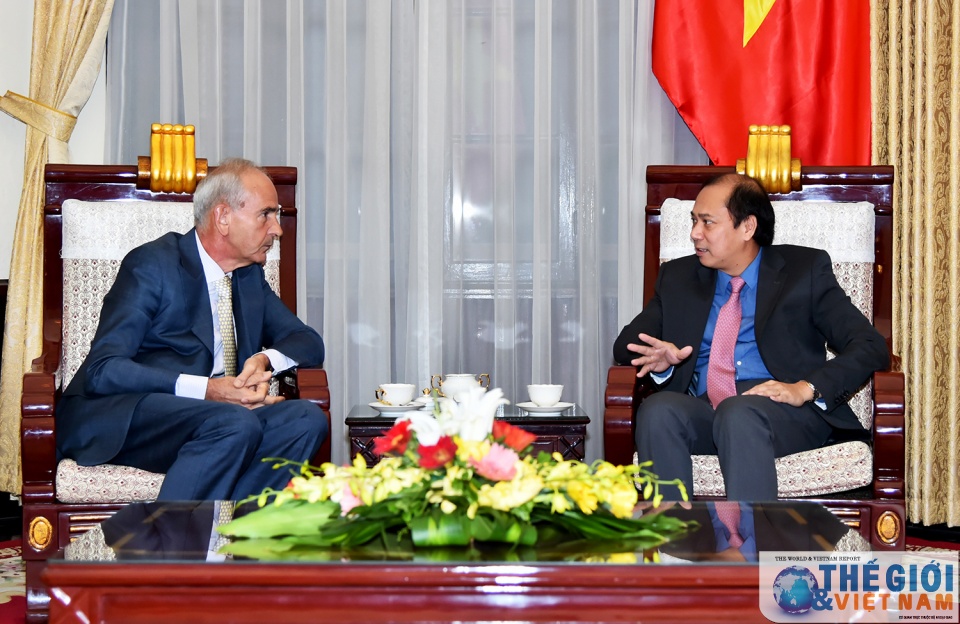 lanh dao bo ngoai giao tiep cac dai su moi duoc bo nhiem