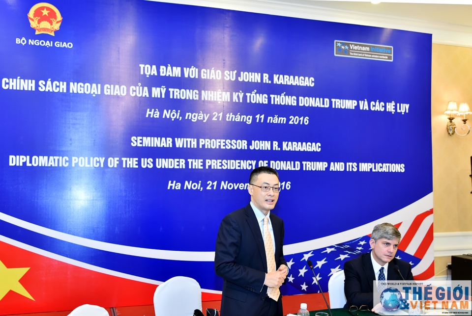 Tọa đàm “Chính sách ngoại giao của Mỹ trong nhiệm kỳ Tổng thống Donald Trump và các hệ lụy” tin nhap 20161121224243