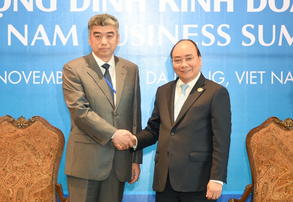 thu tuong tiep cac doanh nghiep nuoc ngoai lon tai da nang