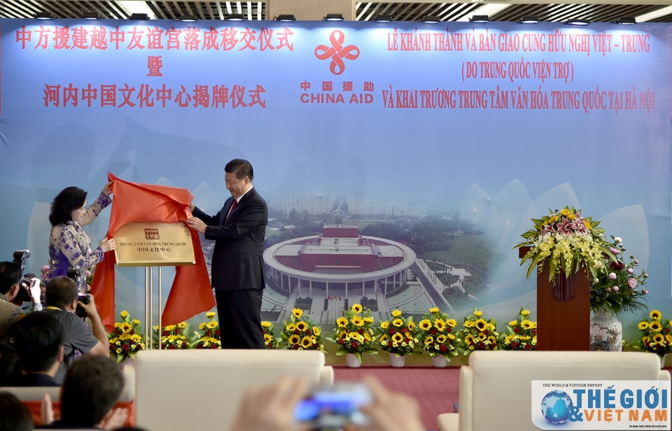 chu tich nuoc trung quoc tap can binh du le khanh thanh cung huu nghi viet trung