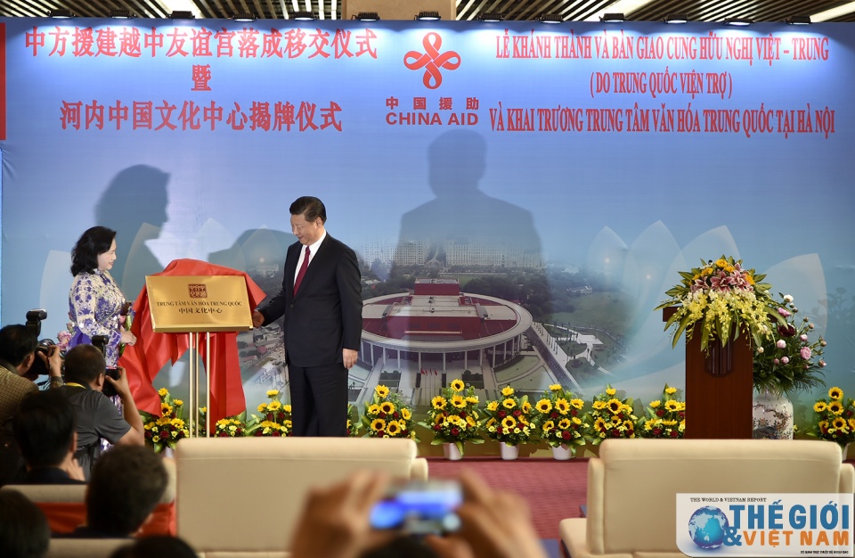 chu tich nuoc trung quoc tap can binh du le khanh thanh cung huu nghi viet trung