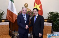 Phó Thủ tướng Phạm Bình Minh tiếp Bộ trưởng Giáo dục và Kỹ năng Ireland Richard Bruton
