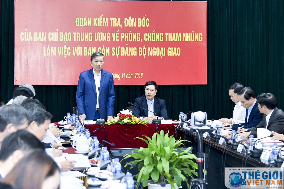 kiem tra cong tac phong chong tham nhung tai bo ngoai giao