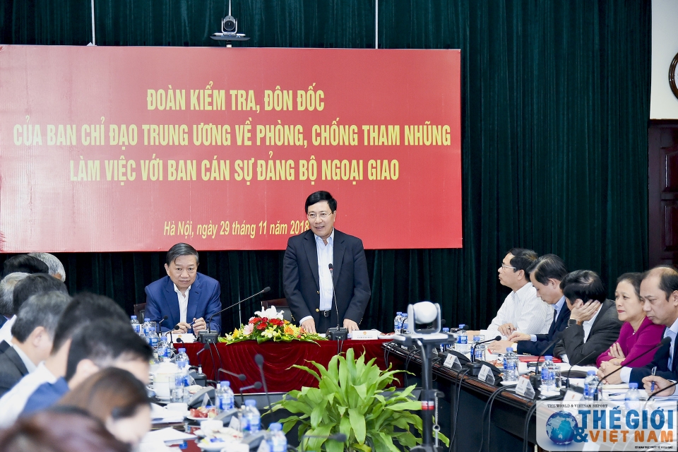 kiem tra cong tac phong chong tham nhung tai bo ngoai giao