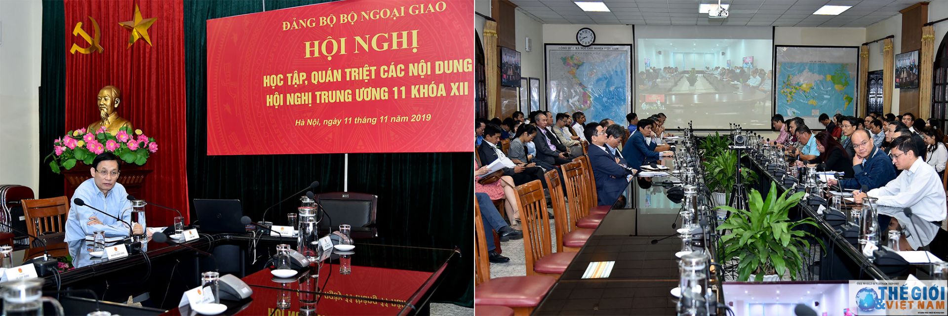 Bộ Ngoại giao quán triệt nội dung Nghị quyết Trung ương 11 khóa XII của Đảng bo ngoai giao quan triet noi dung nghi quyet trung uong 11 khoa xii cua dang