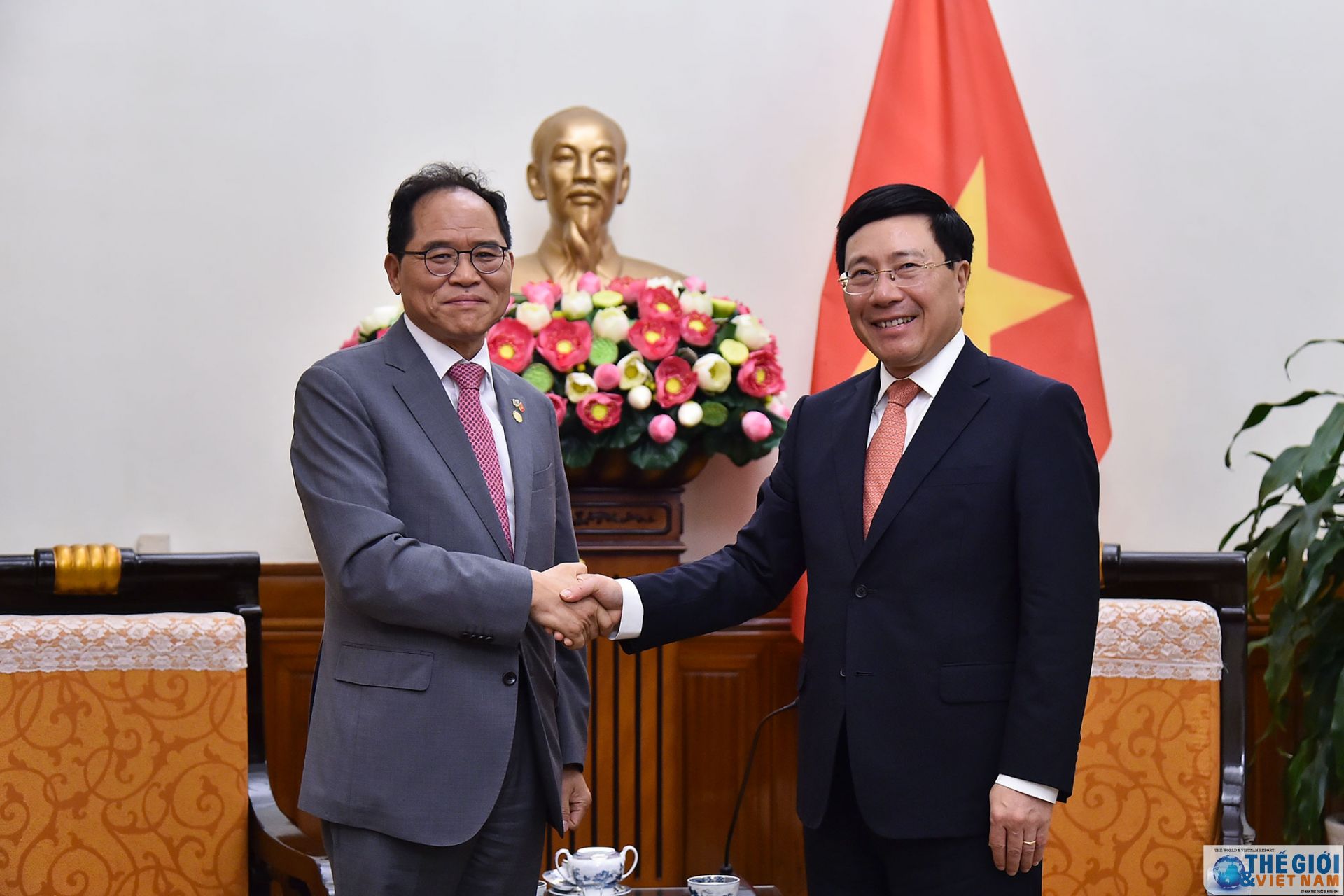 pho thu tuong pham binh minh tiep dai su han quoc park noh wan