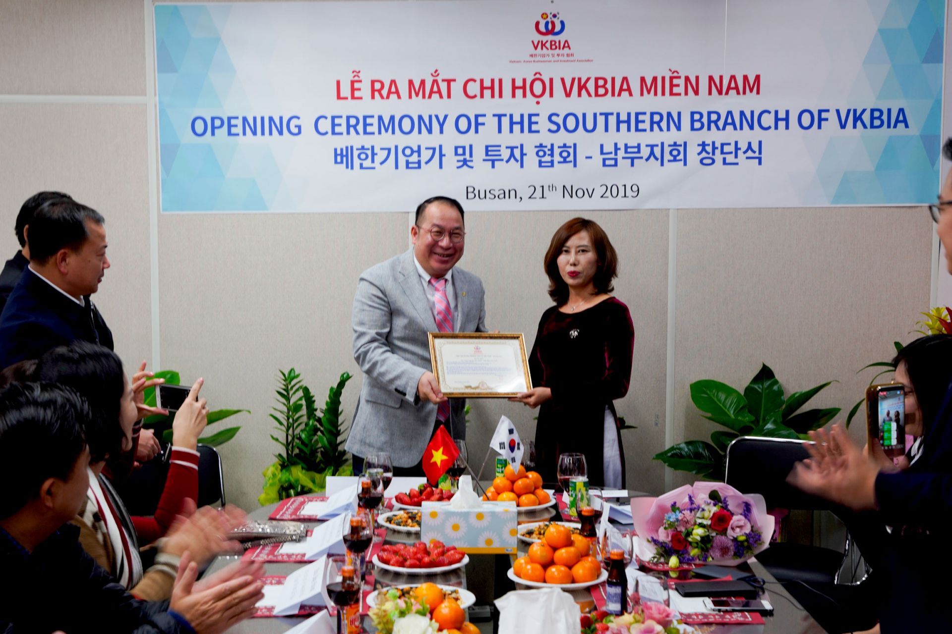 Lễ ra mắt Chi hội VKBIA miền Nam Hàn Quốc