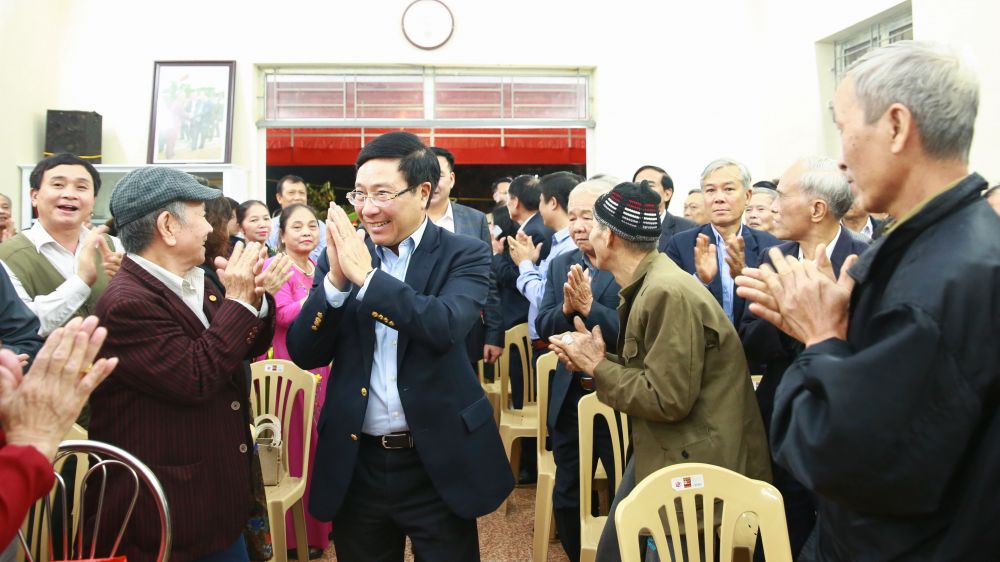 Phó Thủ tướng Phạm Bình Minh dự Ngày hội Đại đoàn kết dân tộc tại TP Nam Định