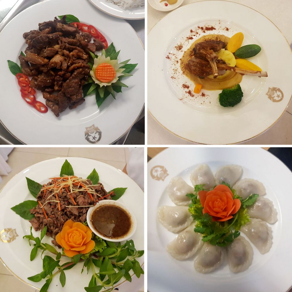 Kiểm tra sát hạch lớp bồi dưỡng nghiệp vụ nấu ăn chiêu đãi và lễ tân đối ngoại