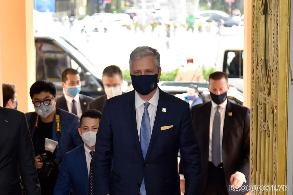 Phó Thủ tướng Phạm Bình Minh tiếp Cố vấn An ninh Quốc gia Hoa Kỳ Robert O'Brien