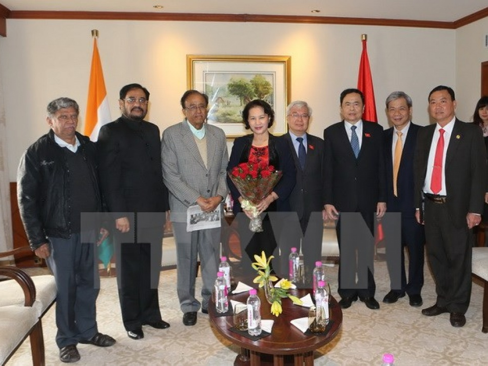 Chủ tịch Quốc hội tiếp Tổng Bí thư Đảng Cộng sản Ấn Độ