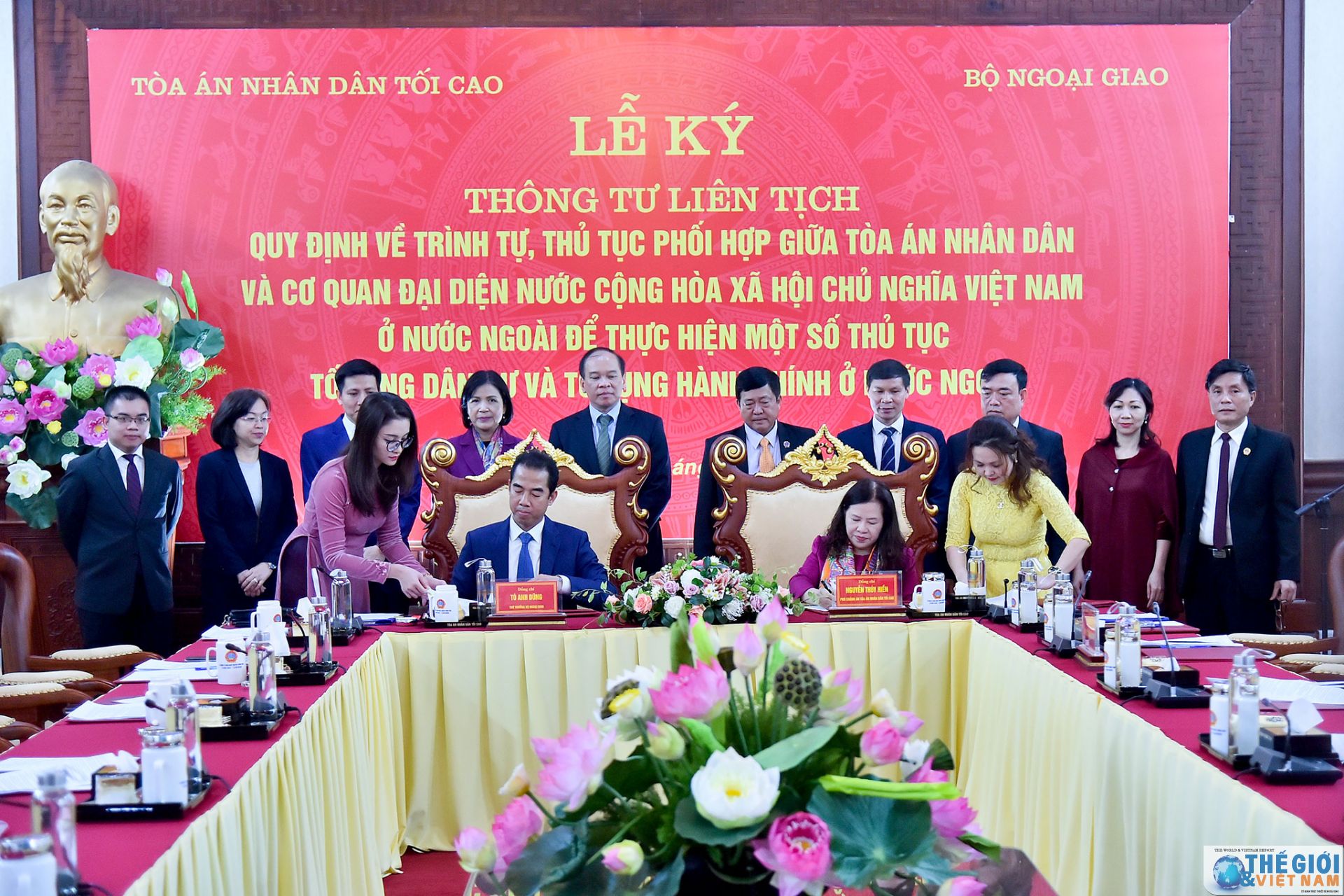 bo ngoai giao toa an nhan dan toi cao phoi hop thuc hien mot so hoat dong to tung dan su va to tung hanh chinh o nuoc ngoai