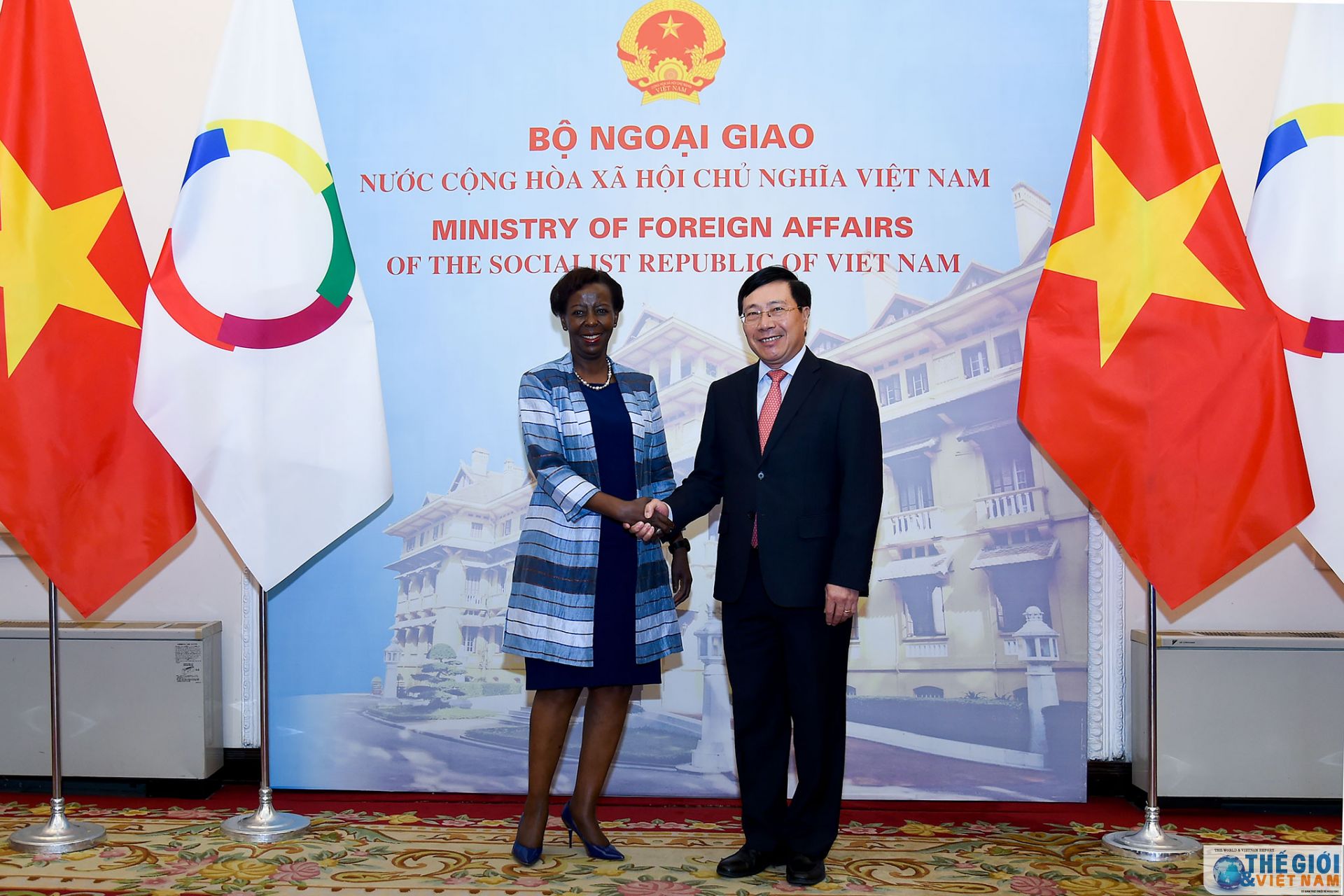 pho thu tuong pham binh minh don hoi dam voi tong thu ky to chuc quoc te phap ngu